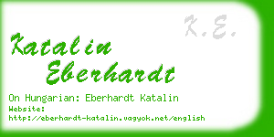 katalin eberhardt business card